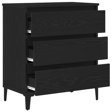 Sideboard Black Oak 60X35X70 Cm Engineered Wood