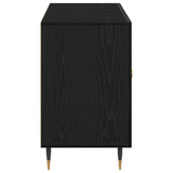 Sideboard Black Oak 100X36X60 Cm Engineered Wood
