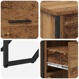 Sideboard Old Wood Oak 97X32.5X74.5 Cm Engineered Wood