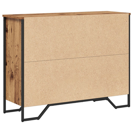 Sideboard Old Wood Oak 97X32.5X74.5 Cm Engineered Wood