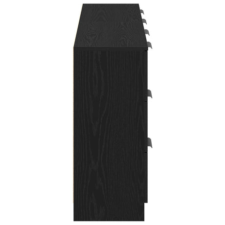 Sideboards 2 Pcs Black Oak 60X30X70 Cm Engineered Wood