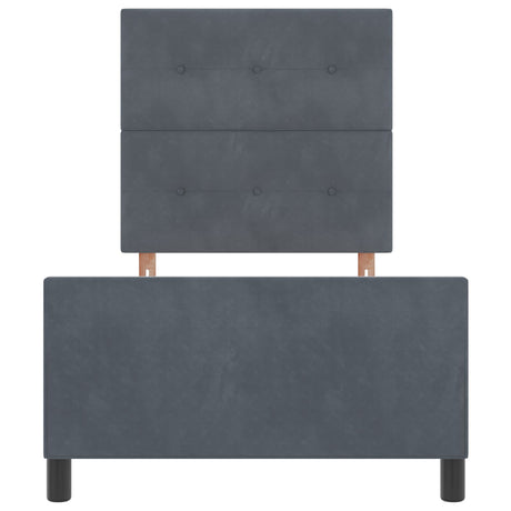 Bed Frame Dark Grey 80X200 Cm Velvet