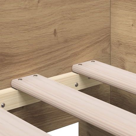 Daybed With Drawers Artisan Oak Engineered Wood 90 X 190 Cm