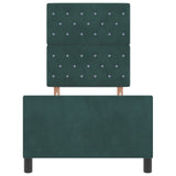 Bed Frame Dark Green 80X200 Cm Velvet