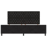 Bed Frame Black 200X200 Cm Velvet