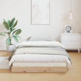 Floor Bed Frame White 100X220 Cm Solid Wood Pine