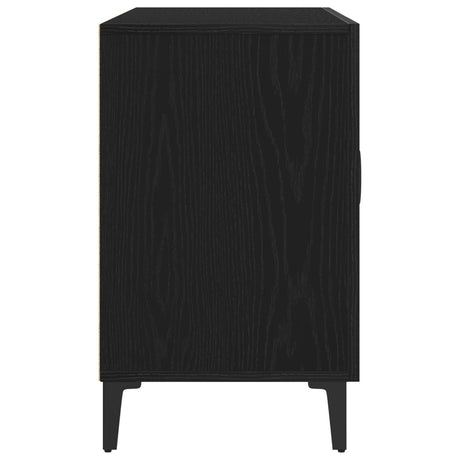 Black Oak Sideboard - 100 X 36 X 60 Cm - Made Of Engineered Wood
