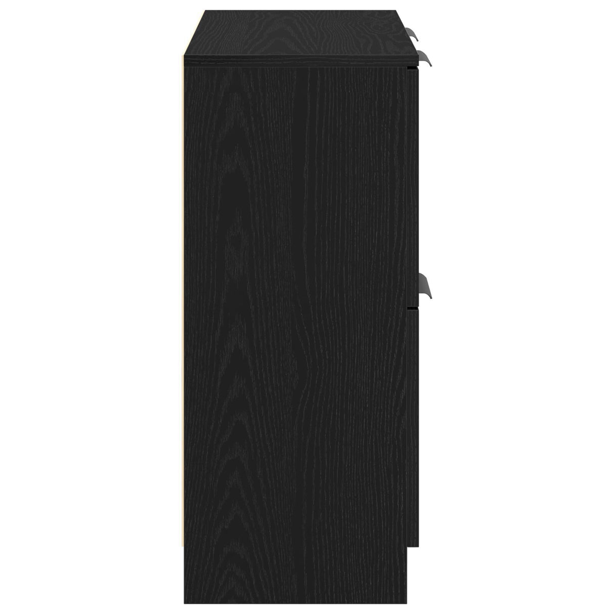 Black Oak Sideboard - 60 X 30 X 70 Cm - Made Of Engineered Wood