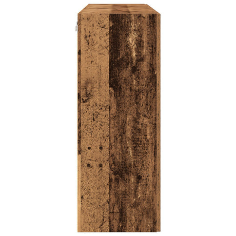 Wall Mounted Cabinets 2 Pcs Old Wood 69,5X34X90 Cm Engineered Wood