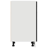 Black Oak Drawer Bottom Cabinet - 30X46X81.5 Cm, Made From Engineered Wood