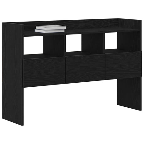 Black Oak Sideboard 105X30X70 Cm Made From Engineered Wood
