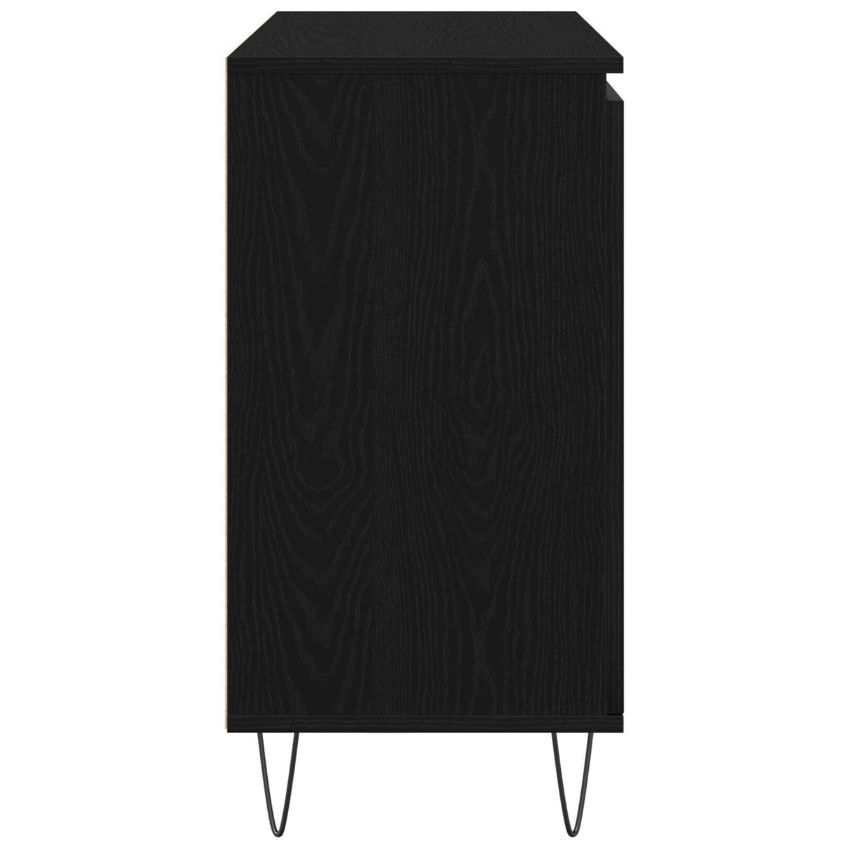 Sideboard Black Oak 101,5X35X70 Cm Engineered Wood