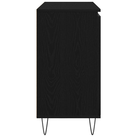 Sideboard Black Oak 101,5X35X70 Cm Engineered Wood