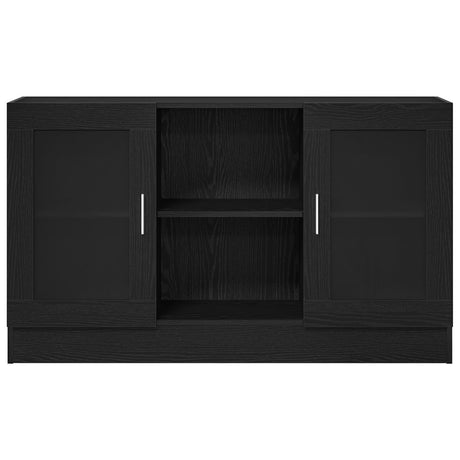 Black Oak Sideboard 120X30.5X70 Cm Made From Engineered Wood