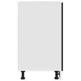 Black Oak Drawer Cabinet - 50X46X81.5 Cm, Made With Engineered Wood