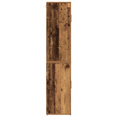 Highboard Old Wood 80X33X150 Cm Engineered Wood