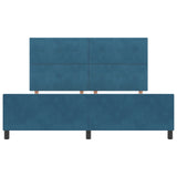 Bed Frame Dark Blue 180X200 Cm Velvet