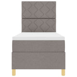 Box Spring Bed With Mattress Taupe 80X200 Cm Fabric