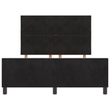 Bed Frame Black 140X200 Cm Velvet