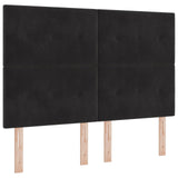 Bed Frame Black 140X200 Cm Velvet