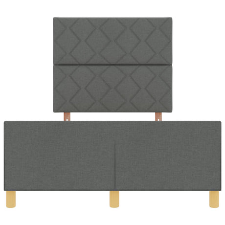 Dark Grey Fabric Bed Frame 120X200 Cm
