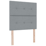 Bed Frame Light Grey 120X200 Cm Fabric