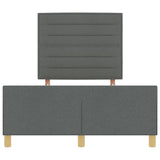 Bed Frame In Dark Grey, 160X200 Cm, Fabric