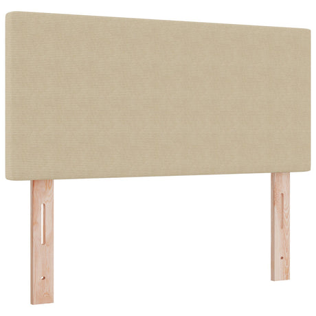 Box Spring Bed With Mattress Light Green Grey 80X200 Cm Corduroy Fabric