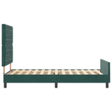 Bed Frame Dark Green 90X190 Cm Velvet