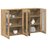 Wall Mounted Cabinets 2 Pcs Artisan Oak 69,5X34X90 Cm Engineered Wood