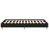 Bed Frame 120X200 Cm Black Oak Engineered Wood