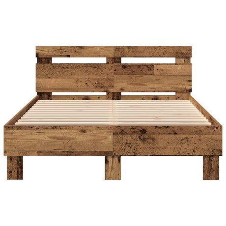 Wood Bed Frame Natural Solid Wood 120 X 200 Cm Durable