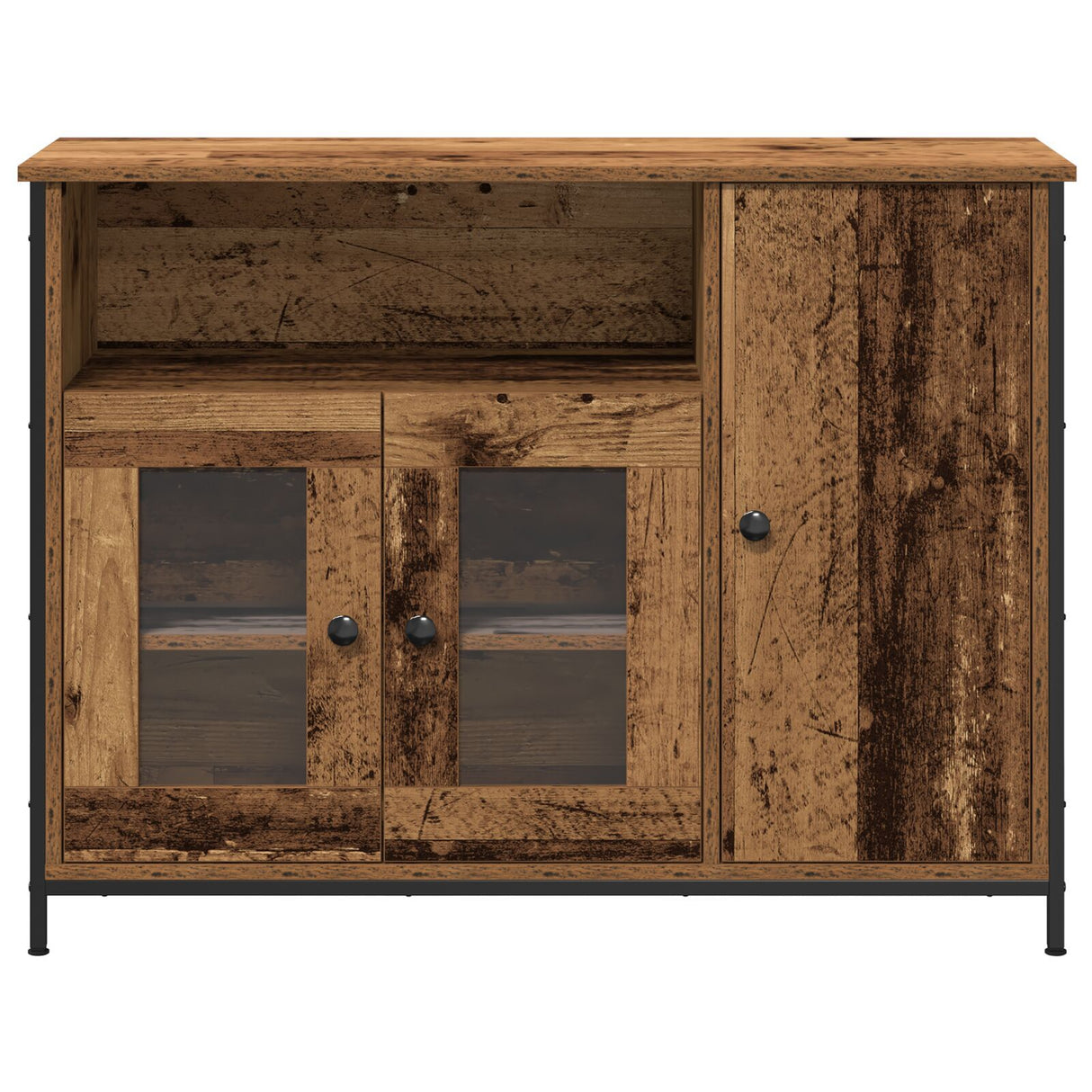 Sideboard Old Wood 100X35X75 Cm Engineered Wood
