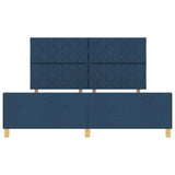 Blue Bed Frame 180X200 Cm Fabric