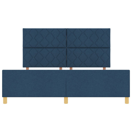 Blue Bed Frame 180X200 Cm Fabric