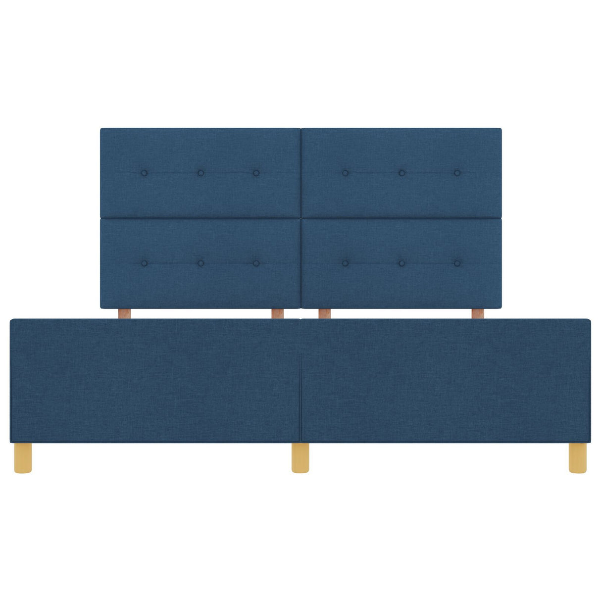 Bed Frame Blue 180X200 Cm Fabric