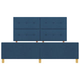 Bed Frame Blue 180X200 Cm Fabric