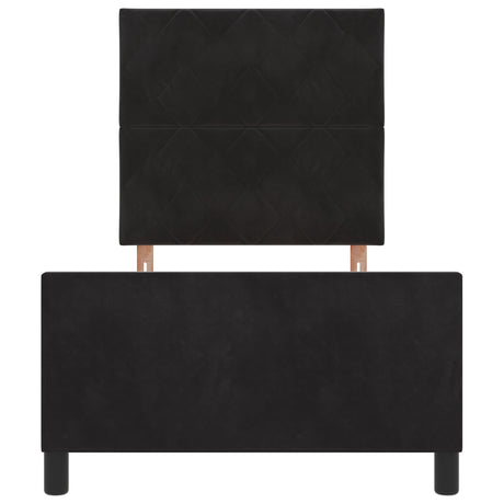 Bed Frame Black 90X190 Cm Velvet