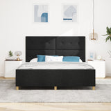 Bed Frame Black 180X200 Cm Fabric