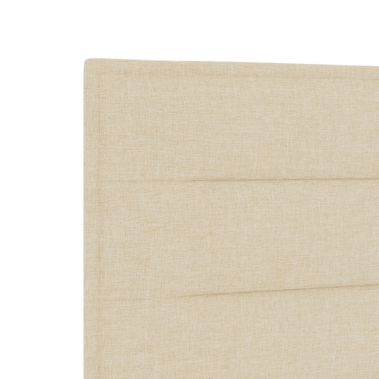 Cream Bed Frame 140X190 Cm Fabric