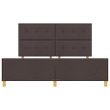 Bed Frame Dark Brown 180X200 Cm Fabric