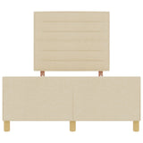 Cream Bed Frame 160X200 Cm Fabric