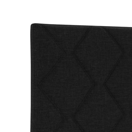 Black Fabric Bed Frame 200X200 Cm