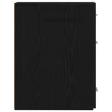 Apothecary Cabinet Black Oak 20X45.5X60 Cm Engineered Wood
