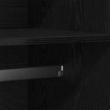 Wardrobe Black Oak Engineered Wood 90X52X200 Wardrobe