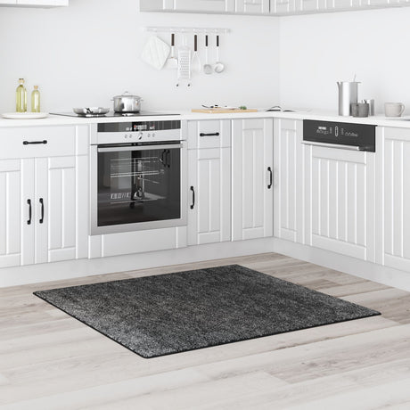 Shaggy Rug With Latex Backing Dark Grey 120X120 Cm