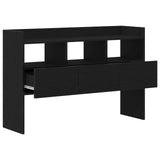 Black Oak Sideboard 105X30X70 Cm Made From Engineered Wood