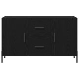 Sideboard Black Oak 100X36X60 Cm Engineered Wood