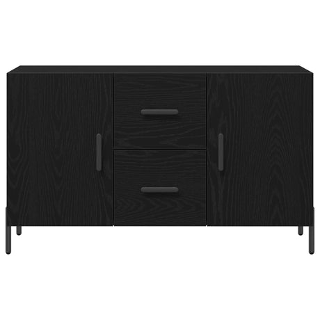 Sideboard Black Oak 100X36X60 Cm Engineered Wood