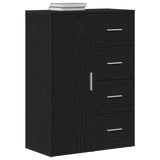 Sideboard Black Oak 60X31X84 Cm Engineered Wood